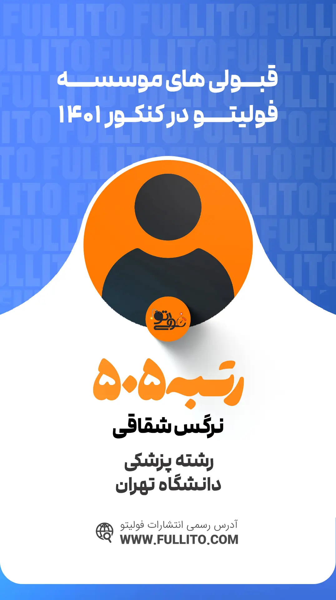نرگس شقاقی رتبه 505 کنکور 1401 - فولیتو